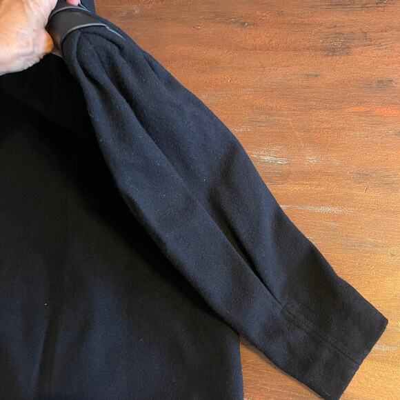 JOFELD NWT  Y2K Women's Double Breasted Coat Leather Padded Shoulders Size 10 - Picture 11 of 12